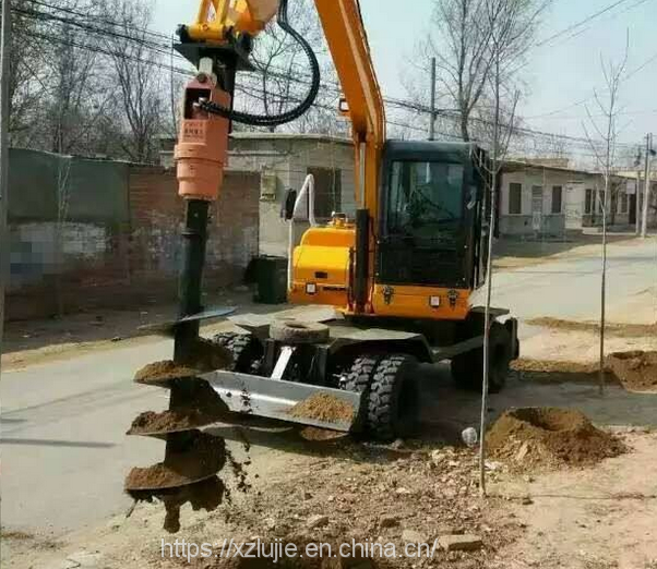 China Earth Drill Auger Attachment For Excavator