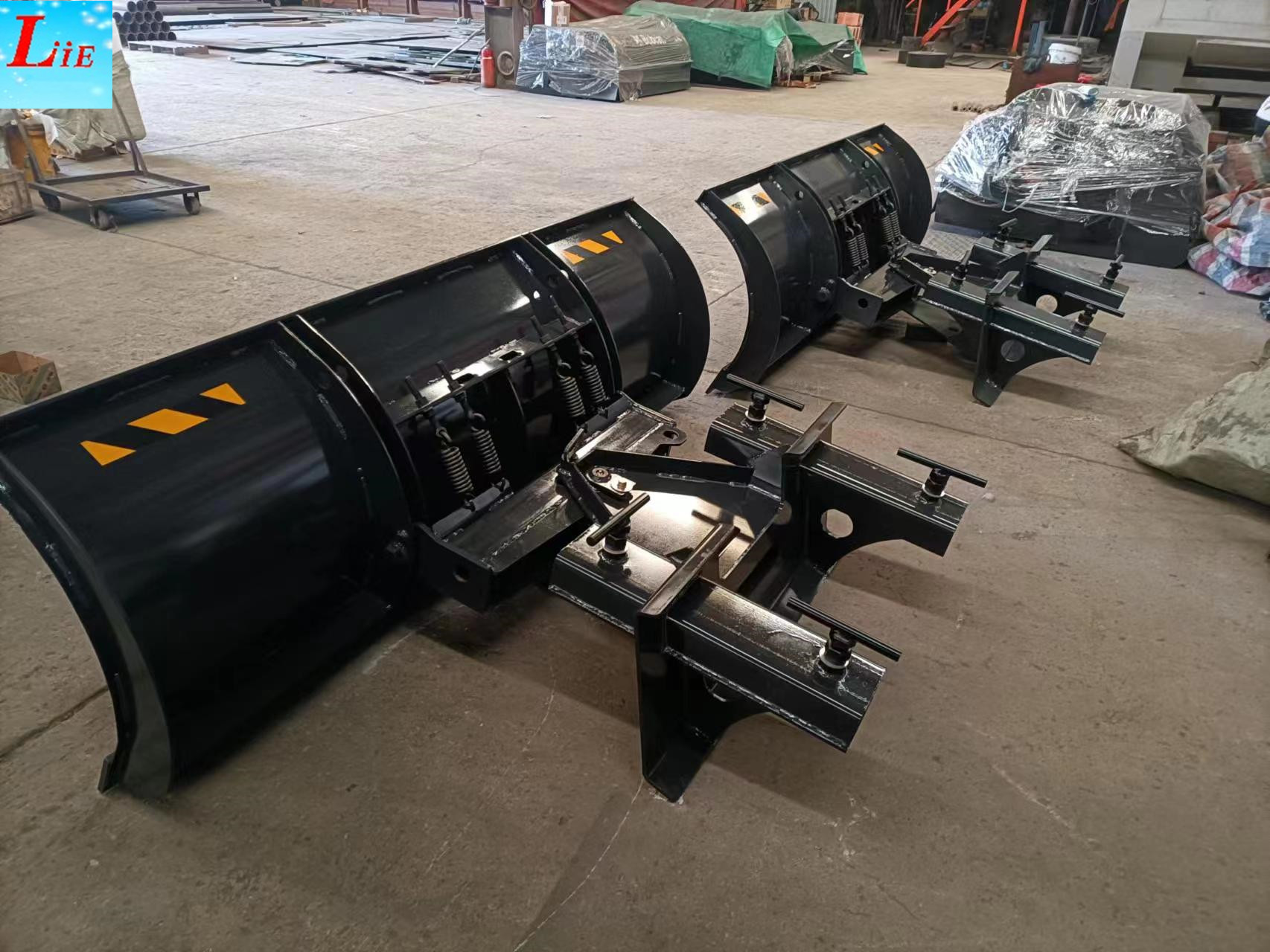 Forklift snow blade snow plow attachments