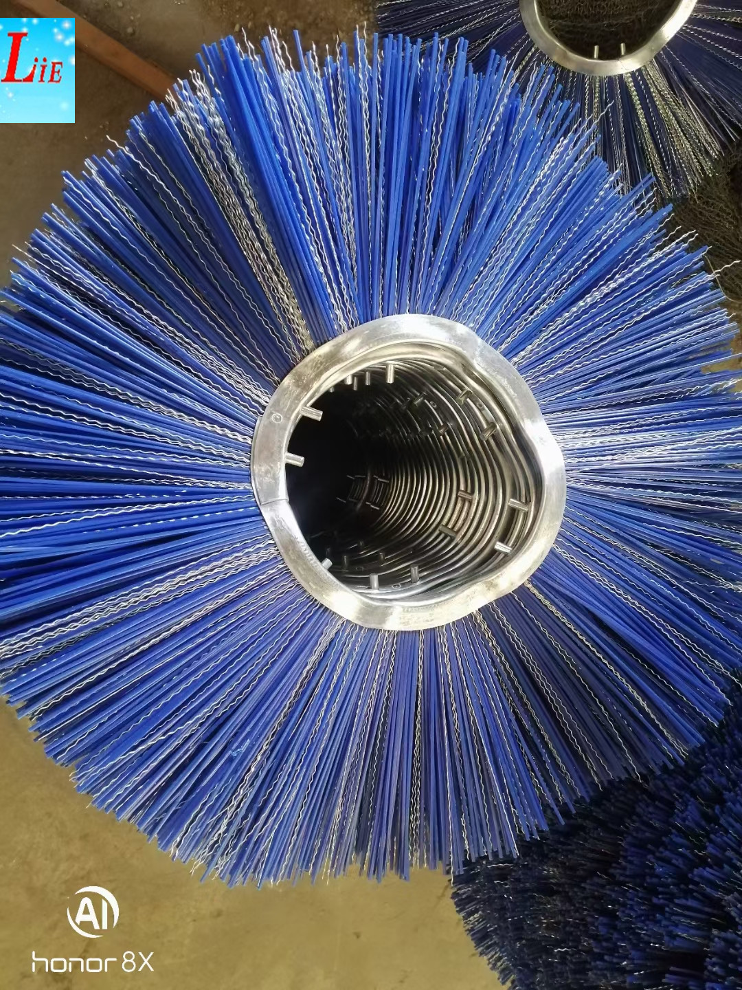 wavy nylon brush for skid steer loader sweeper