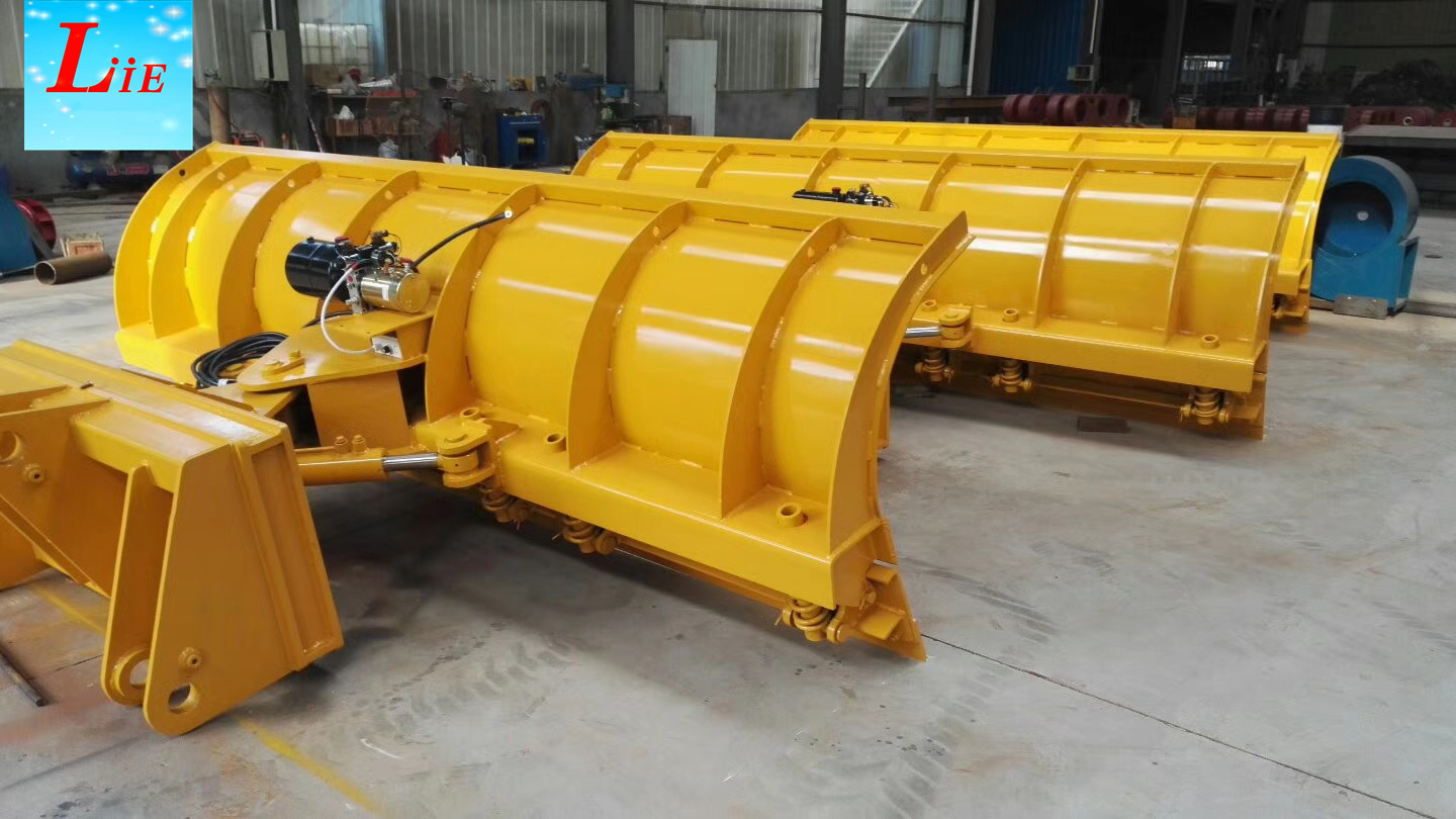 Skid steer snow blade snow plow