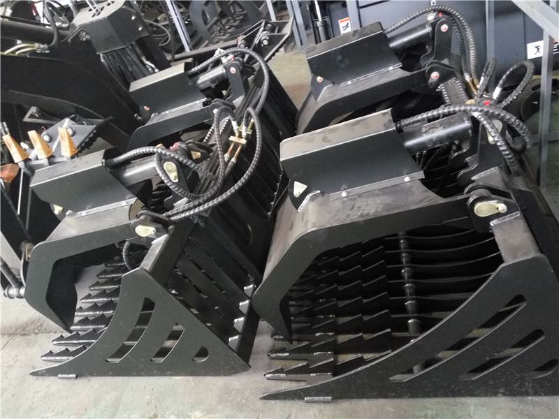 Skid steer tine grapples